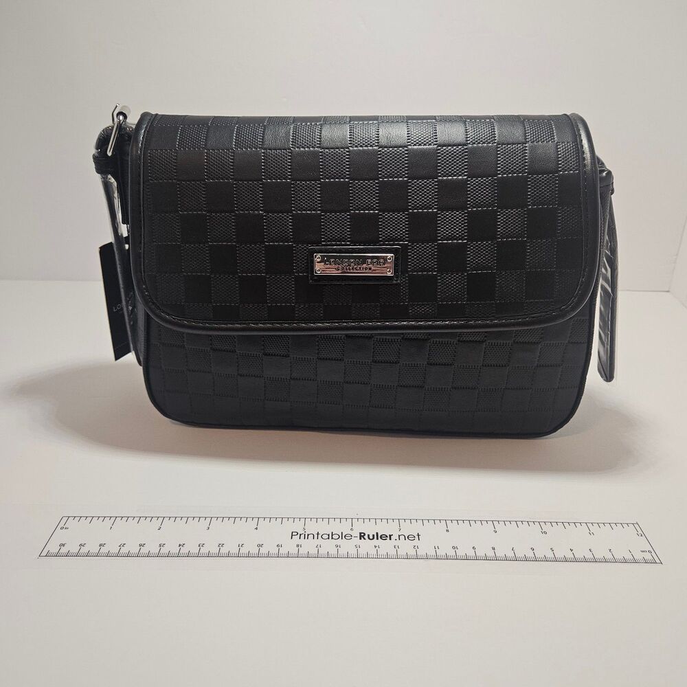 London Fog Houston Flap‑Over Shoulder Bag – NEW